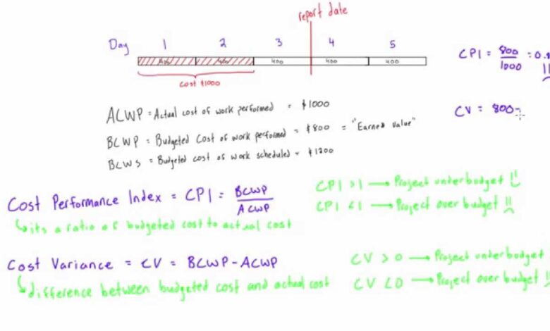 cost performance index